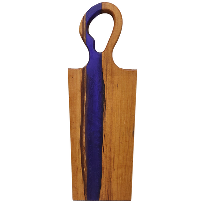 Purple & Cherry Wood "O" Serving Board