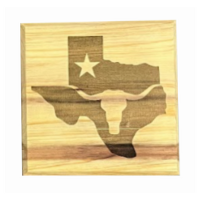 Cedar Cowboy Coaster Set of 4 Image 3