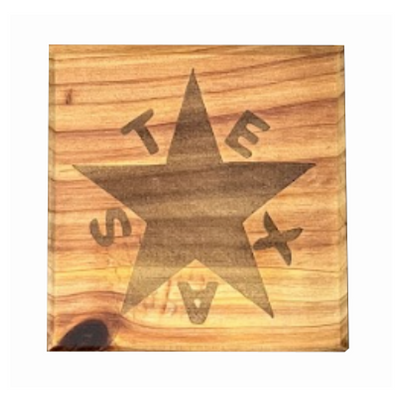 Cedar Cowboy Coaster Set of 4 Image 4