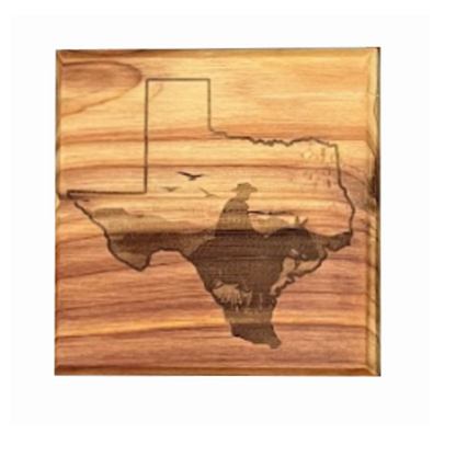 Cedar Cowboy Coaster Set of 4 Image 5